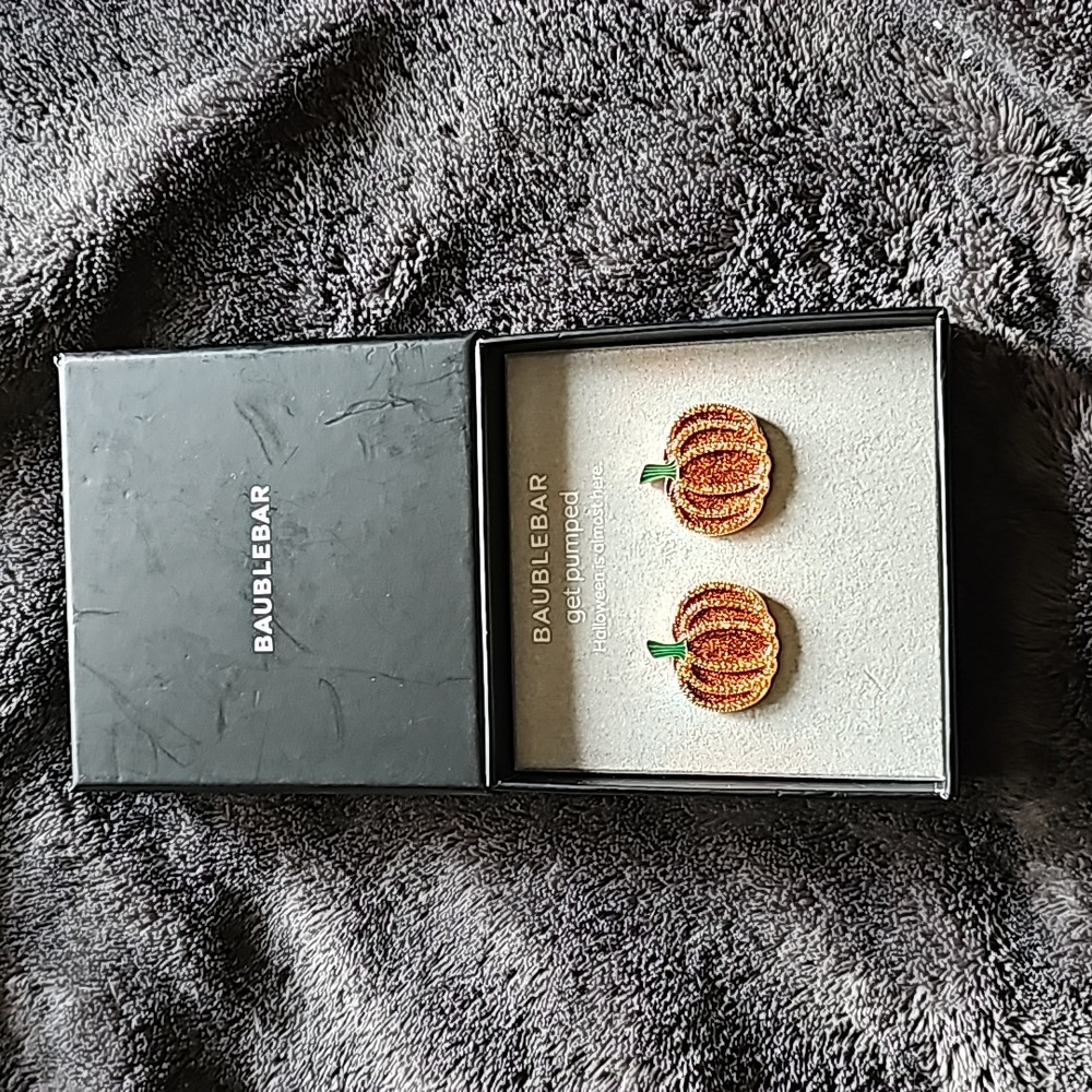 BaubleBar Pumpkin Earrings